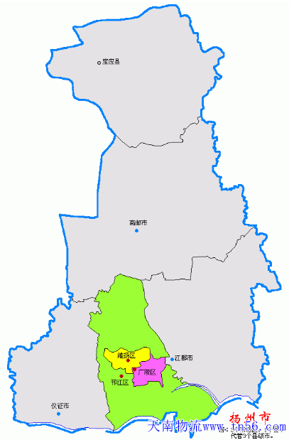 江門(mén)到揚(yáng)州市物流地圖